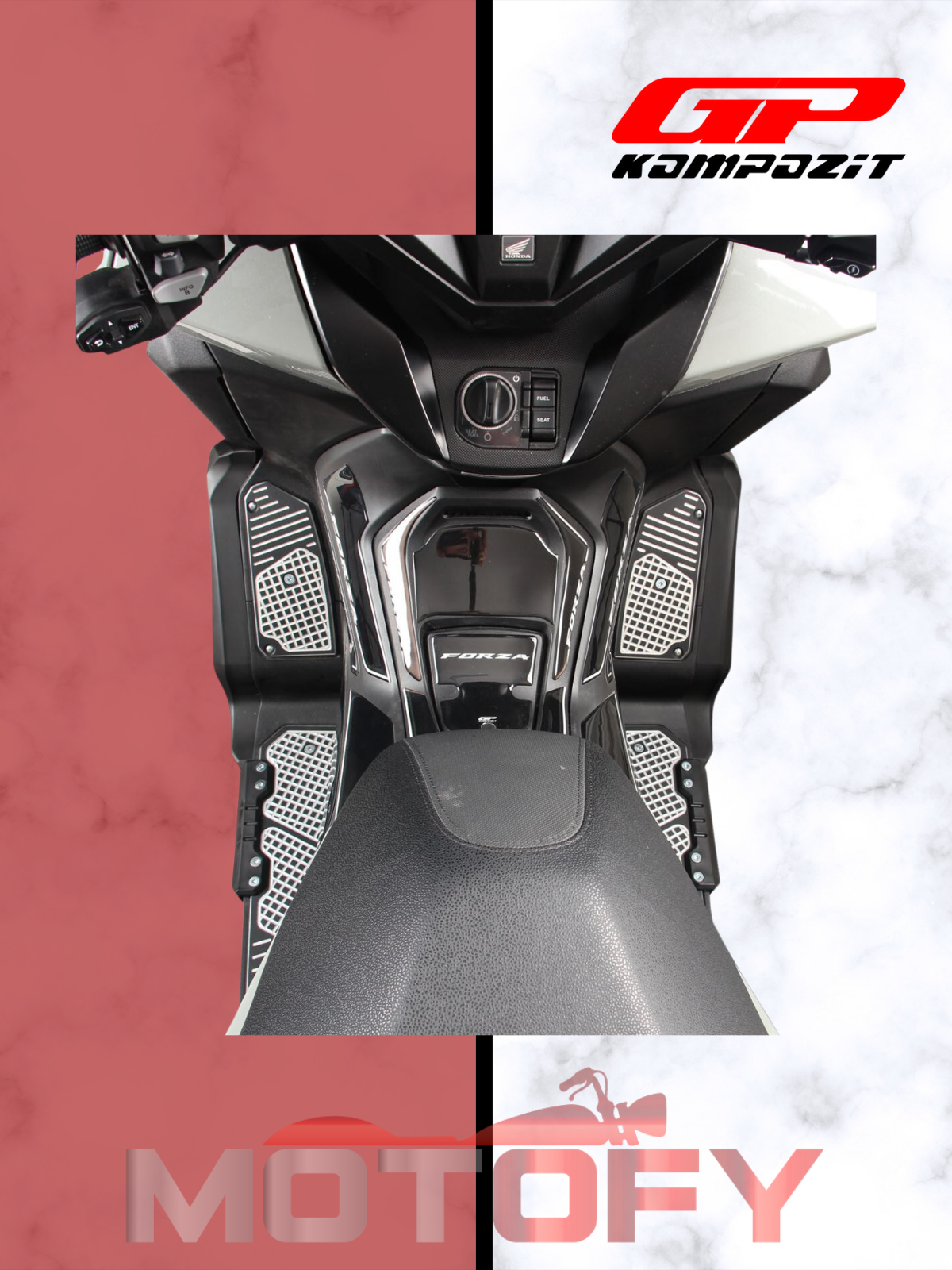 Honda Forza 250 2018-2024 Uyumlu Basamak Alüminyum