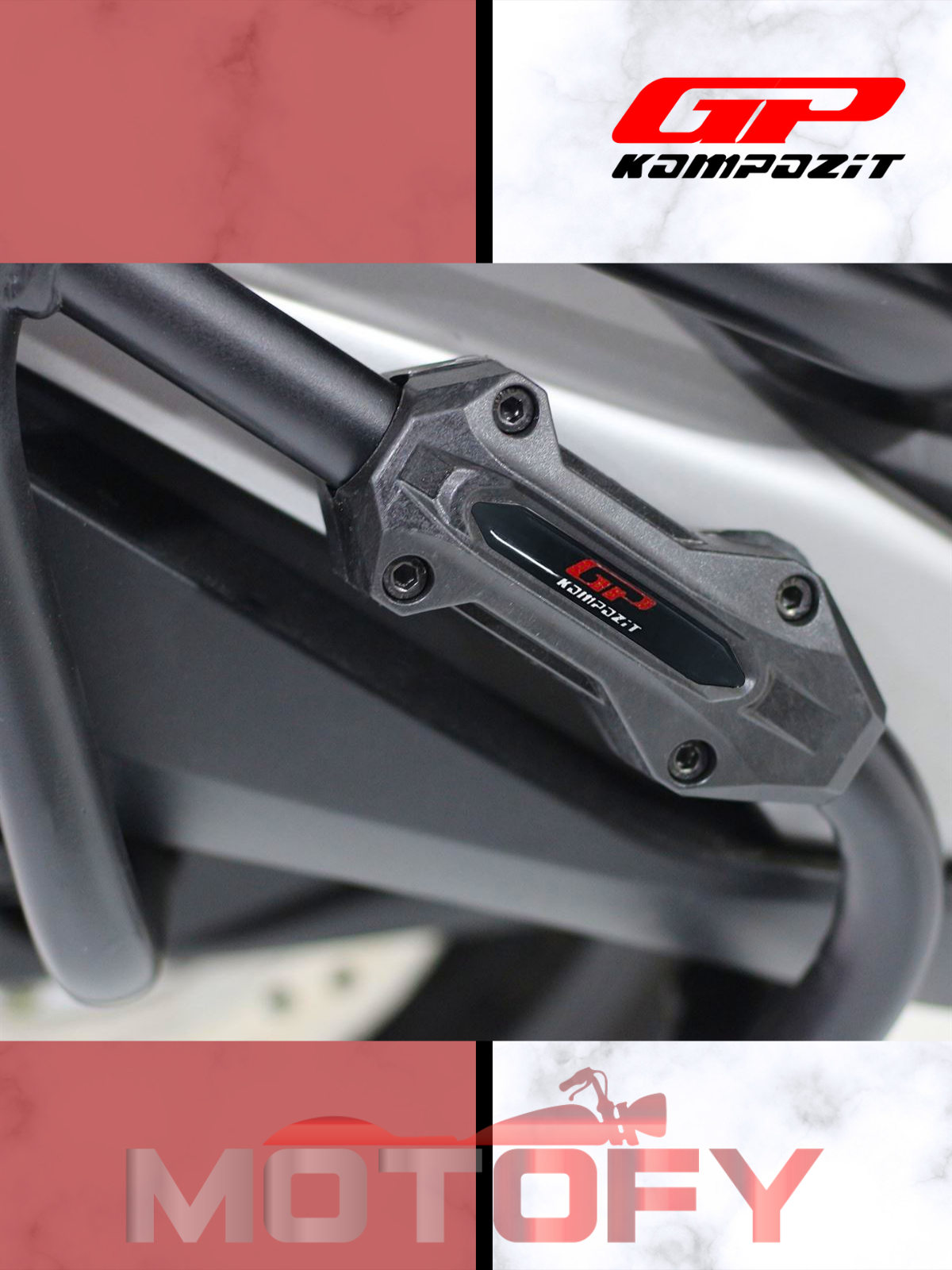 Honda Forza 250 2018-2024 Uyumlu Egzoz Koruma Demiri Siyah