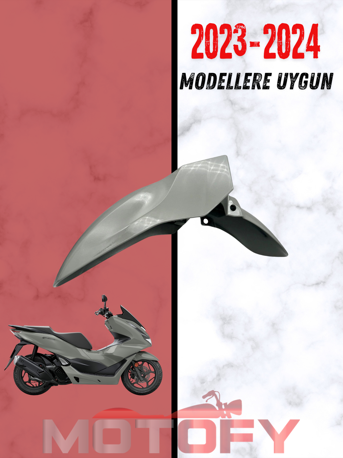 HONDA PCX 125 2023 - 2024 ÖN ÇAMURLUK NARDO GRİ ORİJİNAL - 61100-K1Z-J50ZA