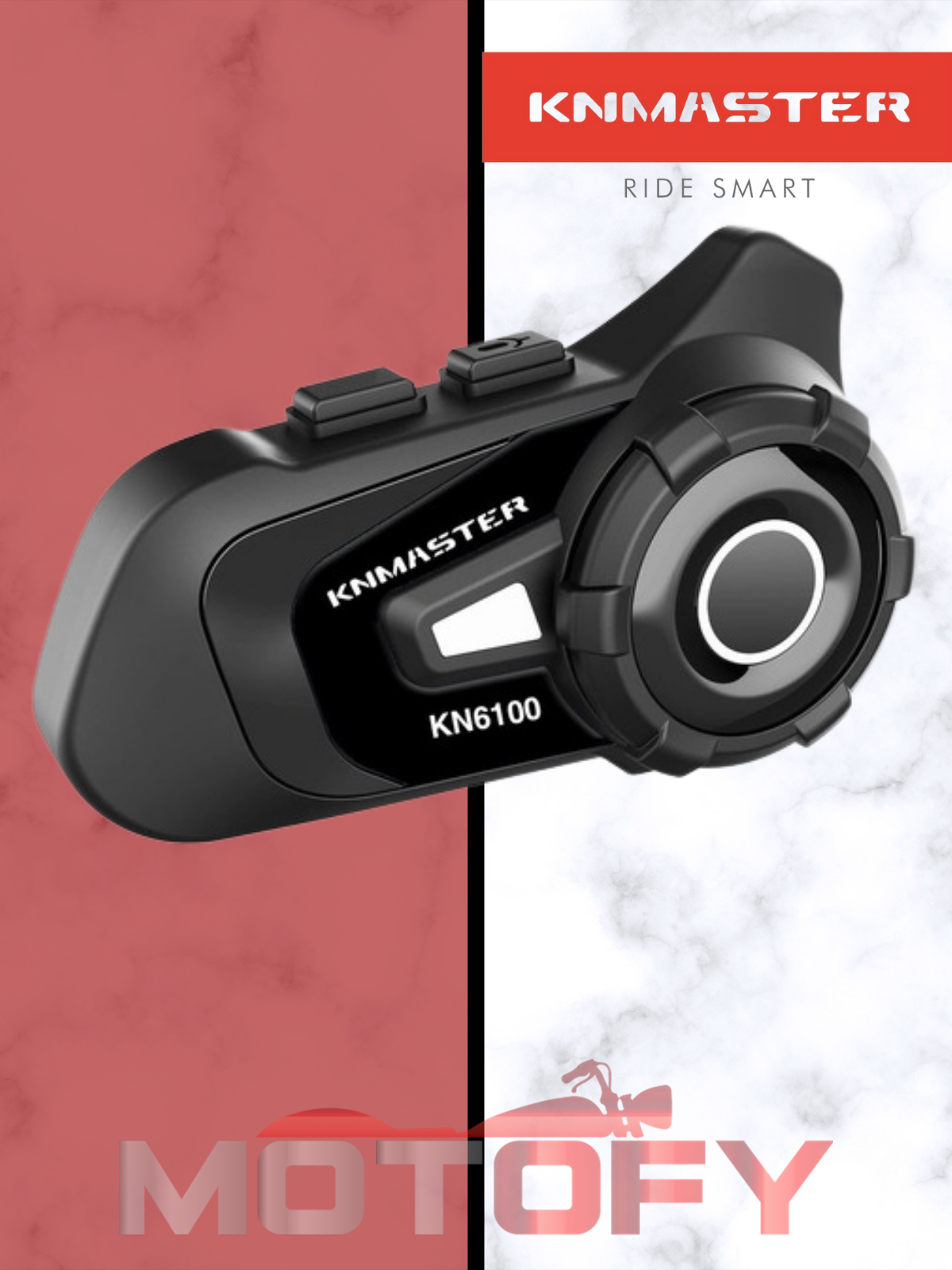 KNMASTER KN6100 SİYAH MOTOSİKLET KASK İNTERKOM BLUETOOTH INTERCOM KULAKLIK SETİ