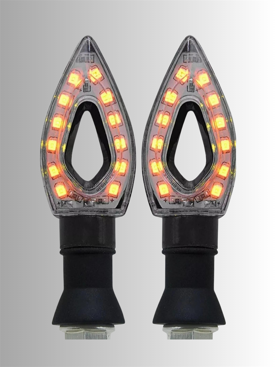 MOTOFY Motosiklet Led Üçgen Sinyal 2 Adet Üniversal