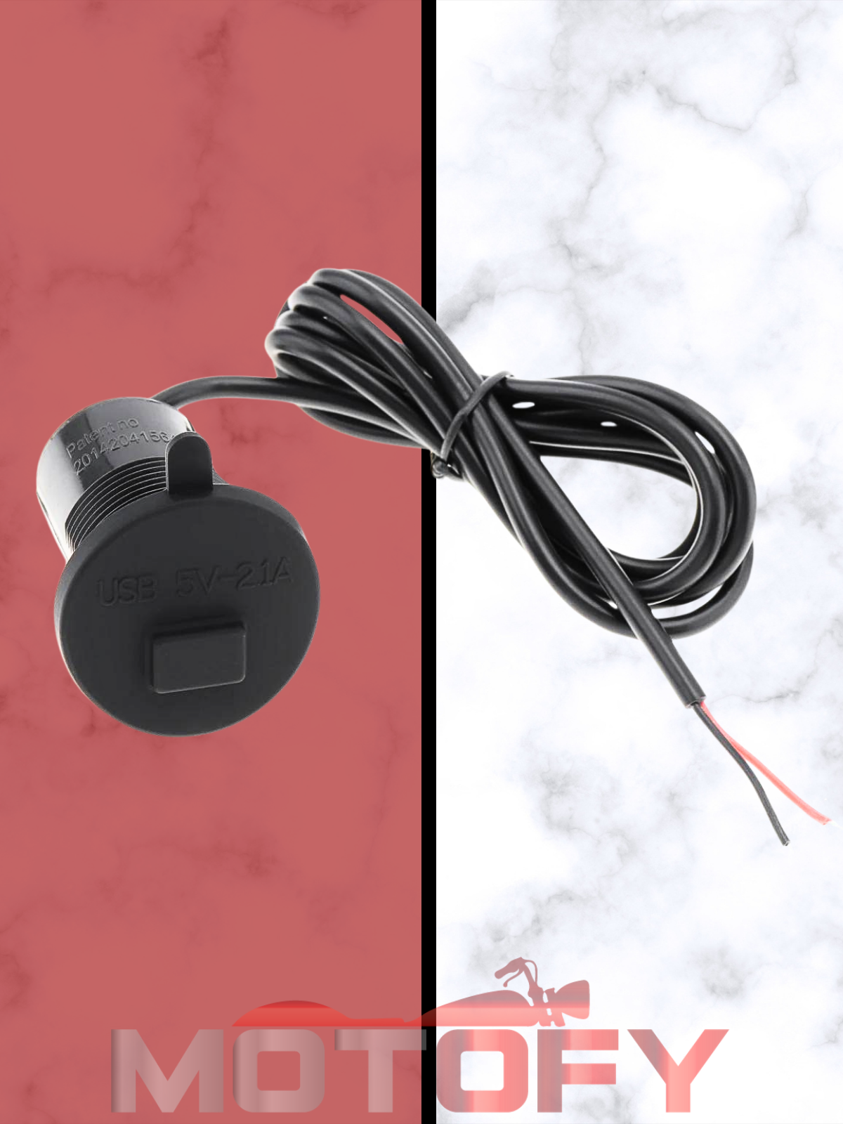 MOTOSİKLET GİDON VE AYNA BAĞLANTILI SU GEÇİRMEZ AÇ KAPA USB ŞARJ KİTİ
