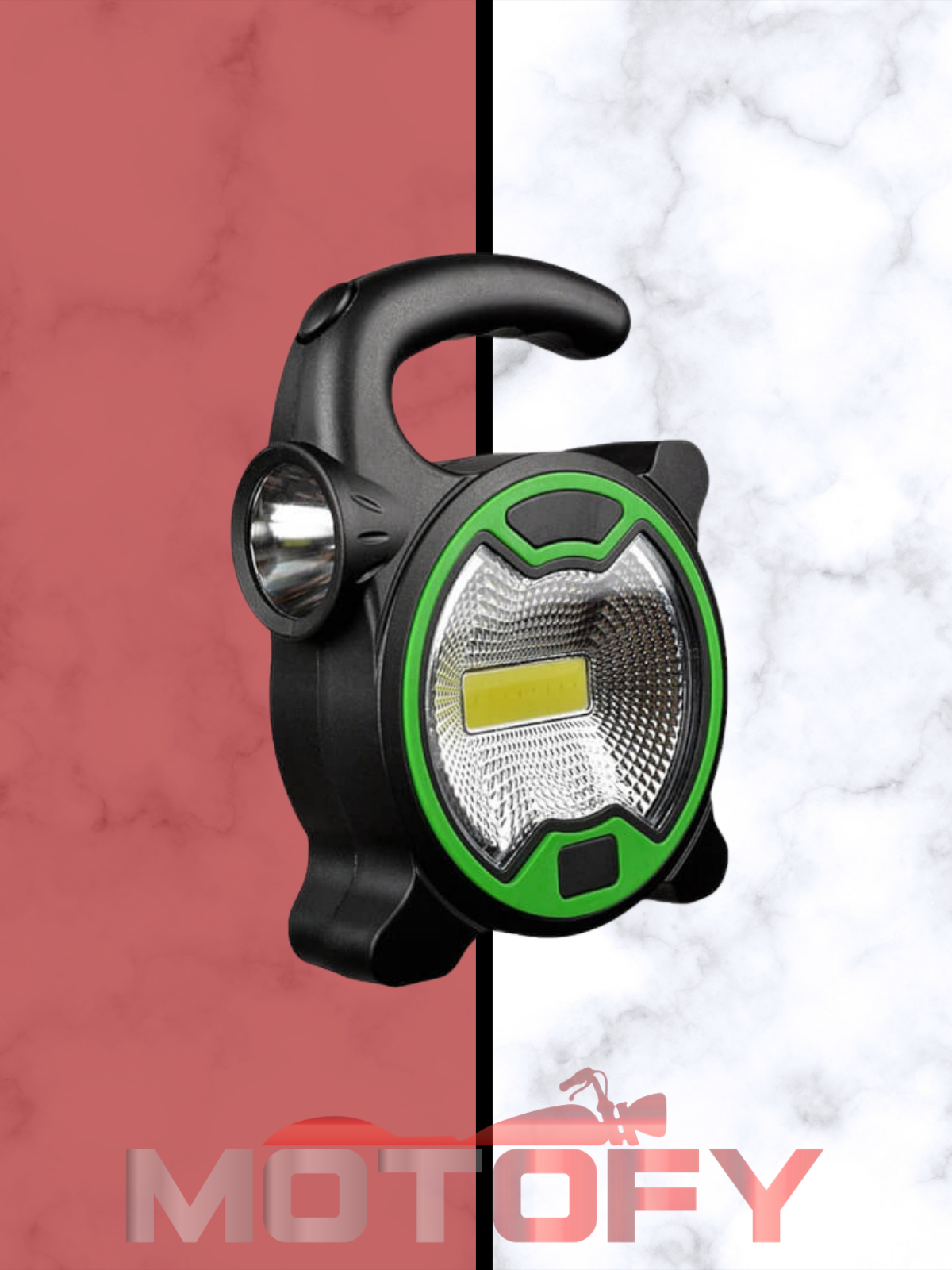PİLLİ COB LED IŞILDAK + EL FENERİ (PİL DAHİL DEĞİLDİR)