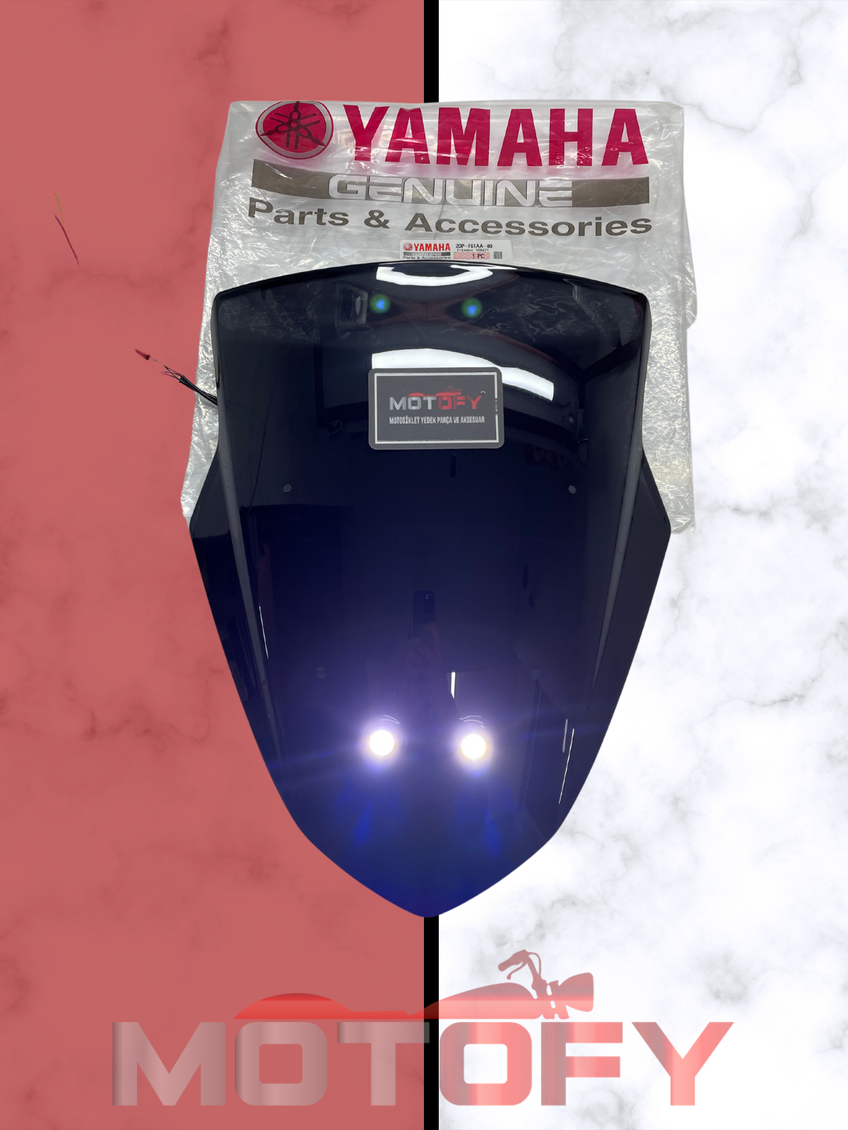 YAMAHA NMAX 125-155 GÜNDÜZ LEDLİ ÖZELLİKLİ ÖN SİPERLİK CAMI ORİJİNAL - 2DS-F61AA-00 -