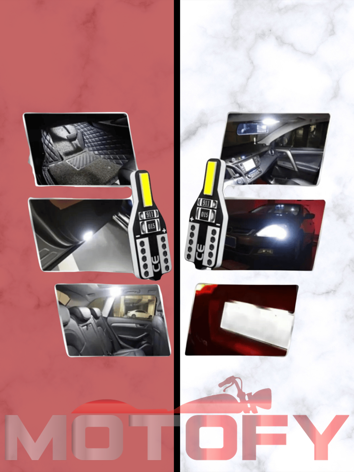 YENİ NESİL T10 LED ULTRA PARLAK MOTOSİKLET OTOMOBİL PARK PLAKA AMPÜLÜ (2 ADET) 