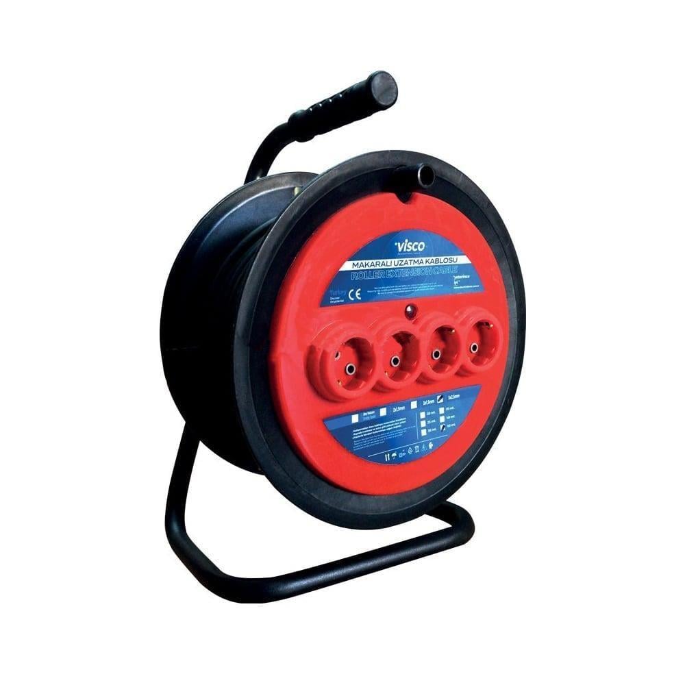 Seyyar Uzatma Kablo Makarası 3×2,5 - 20 Metre