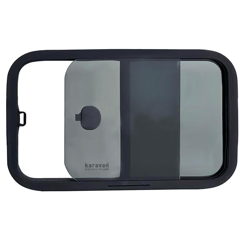 Sürgülü Karavan Camı 70x30cm Oval Köşe Yerli