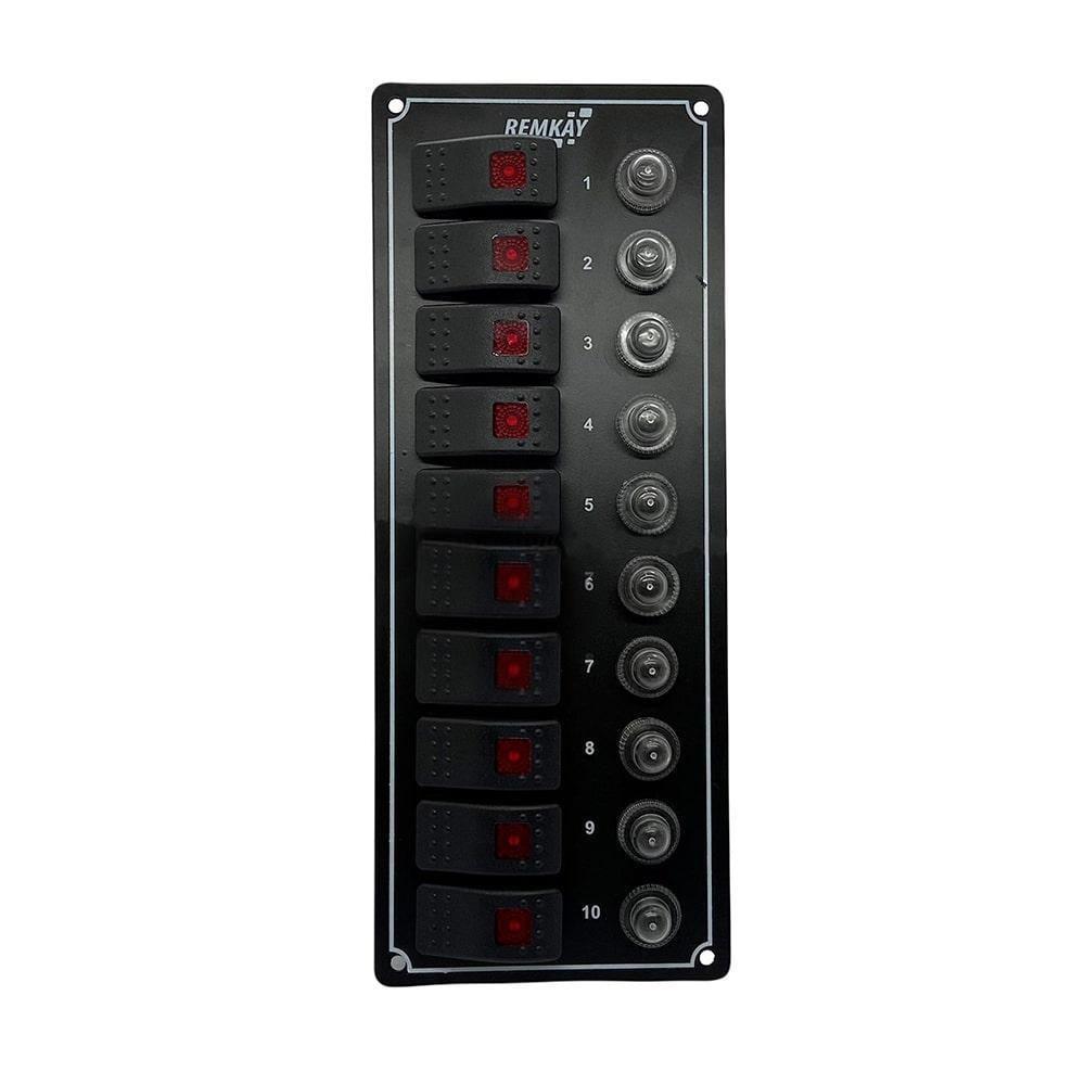 Remkay 10'lu Switch Panel Tam Otomatik Sigorta Paneli