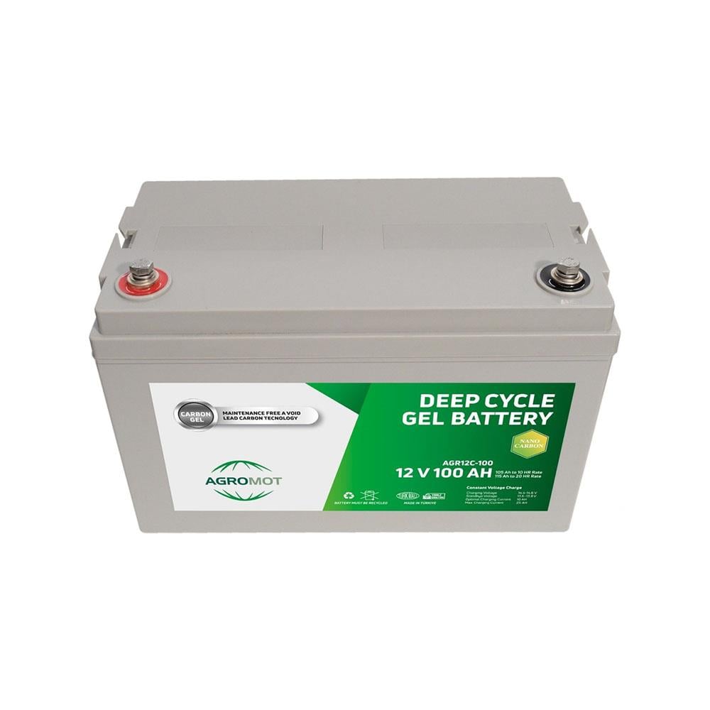Agromot 100Ah Karbon Jel Akü 12v  - Karavan Malzemeleri, Karavan EkipmanlarıJel AkülerAgromotAgromot 100Ah Karbon Jel Akü 12v 