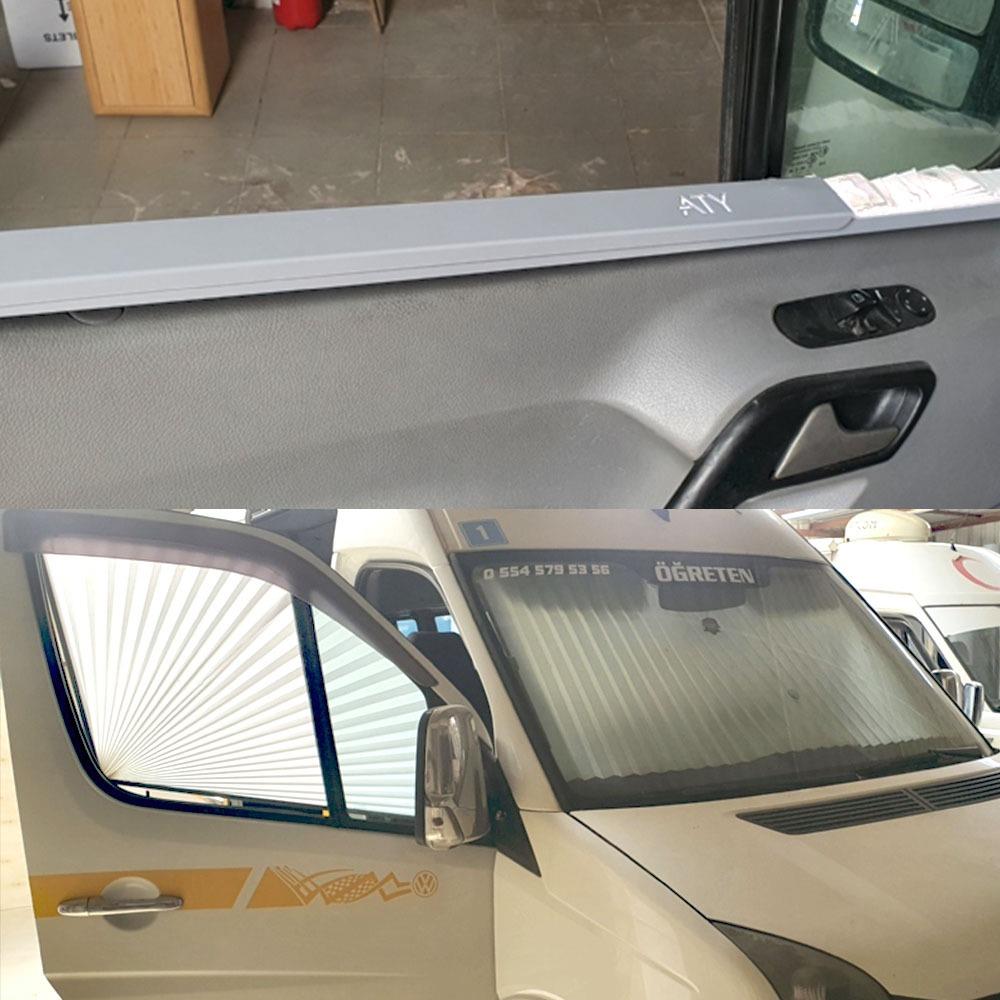ATY Karavan Güneşlik Seti Ön Cam Sprinter Crafter 2007 + Uyumlu