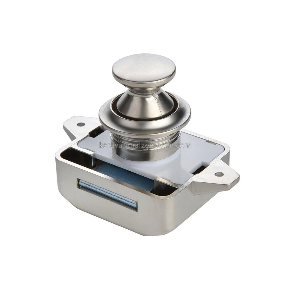 Basçek Dolap Kilidi Yuvarlak Mat 26mm