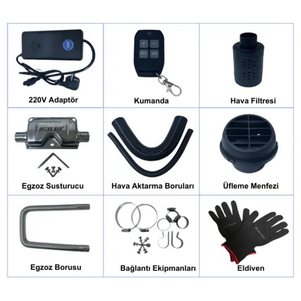 Coolman A44 Mini 2.8kw Çanta Webasto Tipi Isıtıcı 12v-24v-220v - Karavan Malzemeleri, Karavan EkipmanlarıOrtam IsıtıcılarCoolmanCoolman A44 Mini 2.8kw Çanta Webasto Tipi Isıtıcı 12v-24v-220v