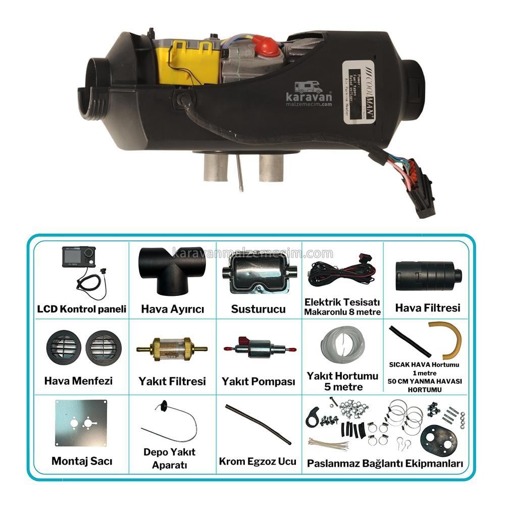 Coolman Thermon2 2kw Webasto Tipi Dizel Ortam Isıtıcı - 12v