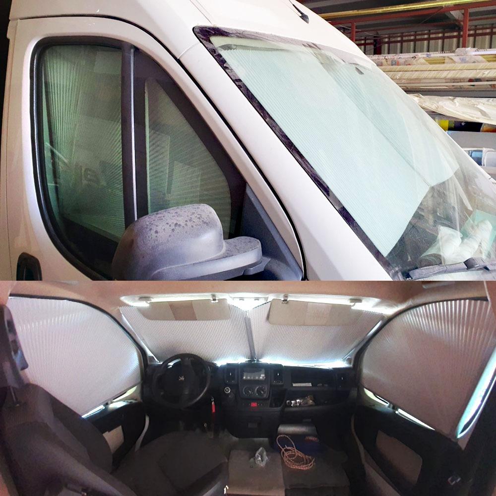 ATY Karavan Güneşlik Seti Ön Cam Ducato Jumper Boxer Uyumlu