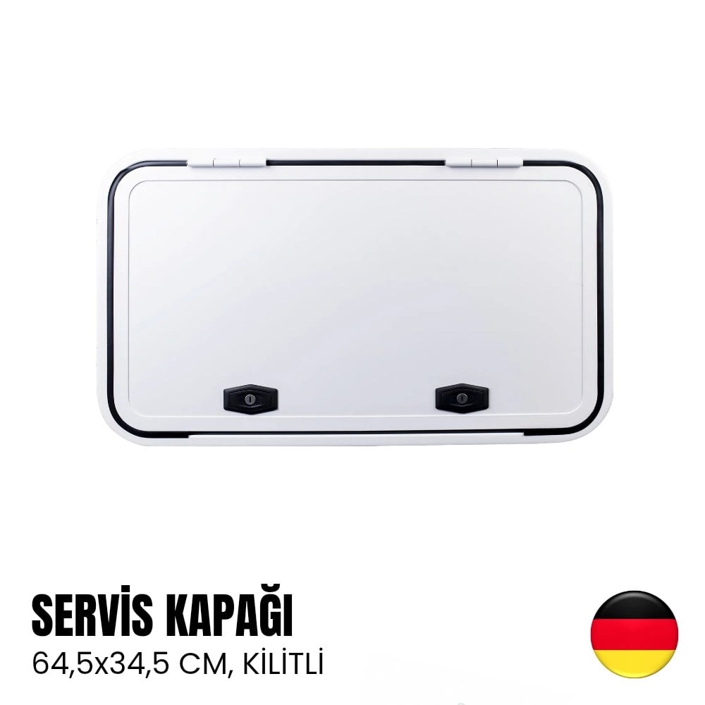 Einstein Bagaj Kapağı Servis Kapısı 64,5x34,5cm (Kilitli) - Beyaz - Karavan Malzemeleri, Karavan EkipmanlarıBagaj KapaklarıEinsteinEinstein Bagaj Kapağı Servis Kapısı 64,5x34,5cm (Kilitli) - Beyaz