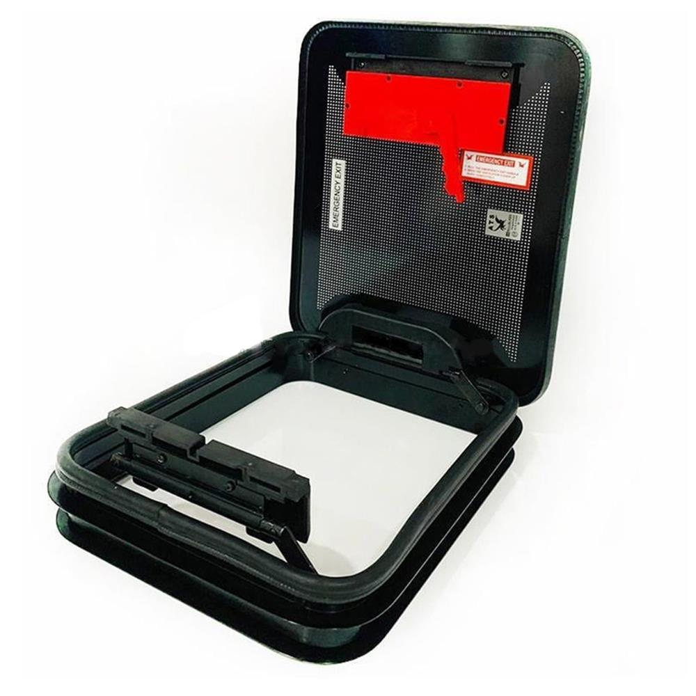 Cam Tavan Havalandırma 60x75cm 90° Açılır Acil Çıkışlı Tavan Heki