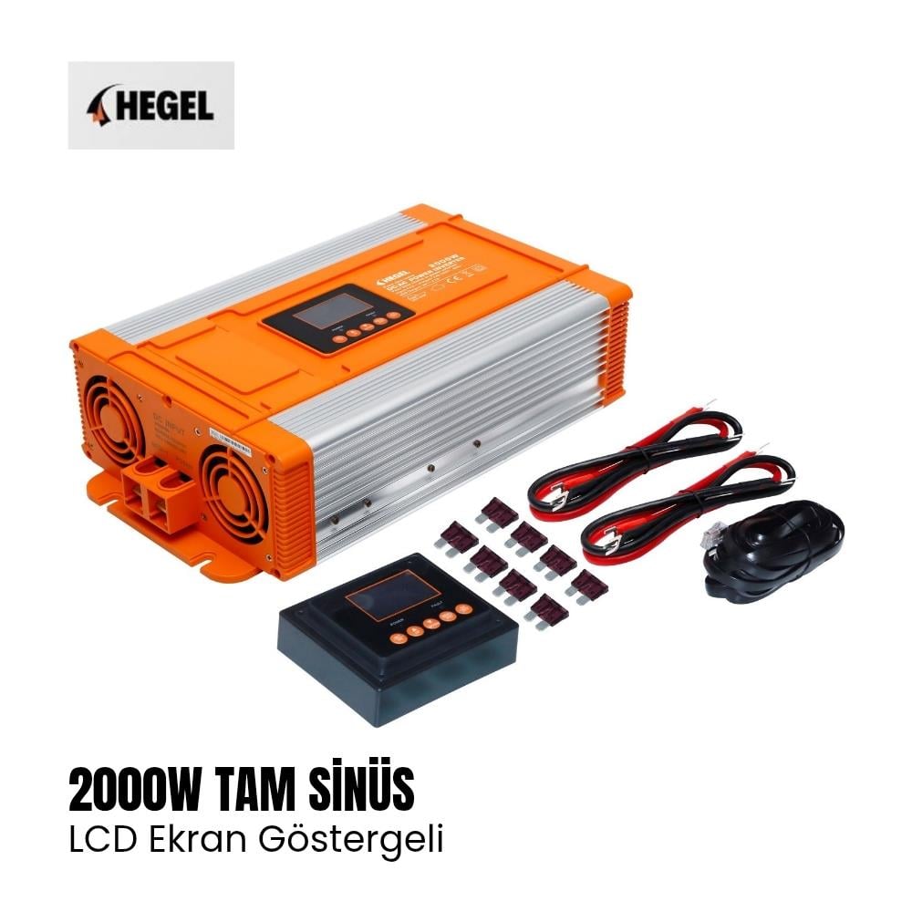Hegel Tam Sinüs Inverter 2000w LCD Göstergeli - 12v - Karavan Malzemeleri, Karavan EkipmanlarıTam Sinüs InverterlerHegelHegel Tam Sinüs Inverter 2000w LCD Göstergeli - 12v