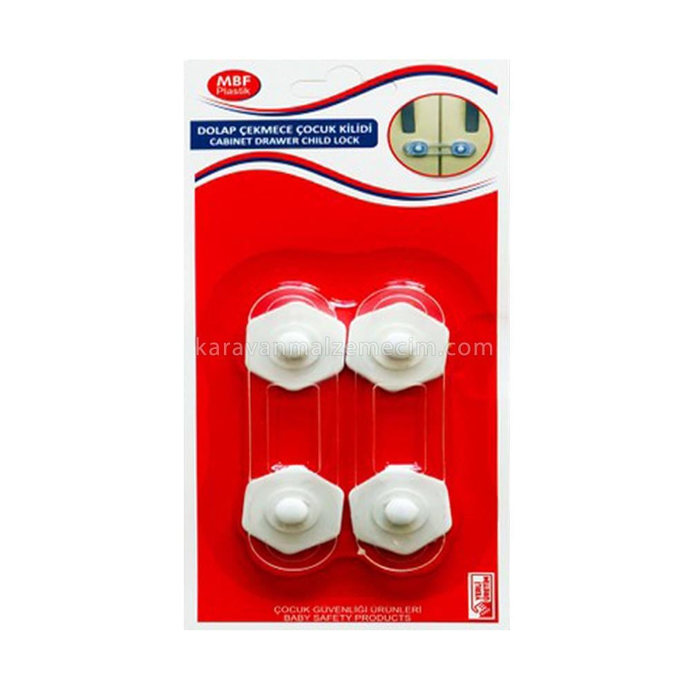 Karavan Çekmece & Dolap Kilidi Çocuk Kilidi 2'li Set