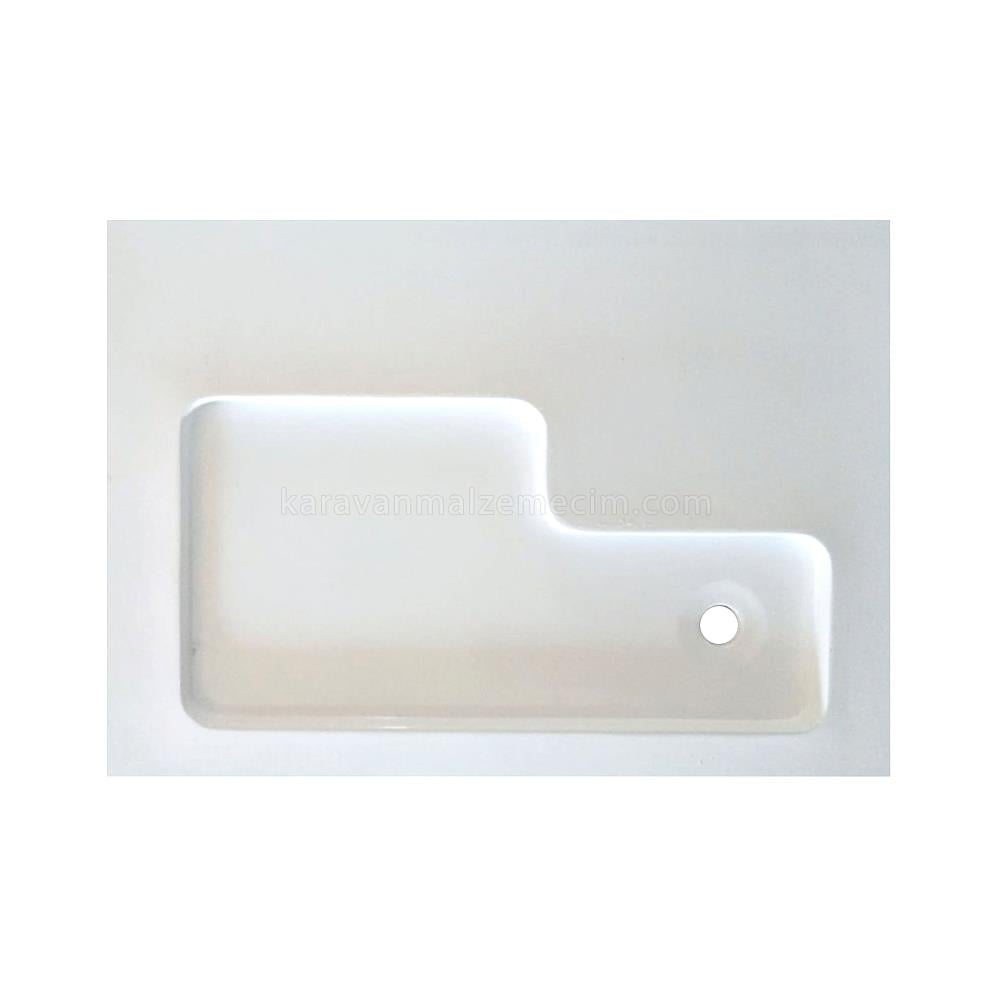 Karavan Duş Teknesi, Lavabo ve Dolap Set 110x80cm - Beyaz