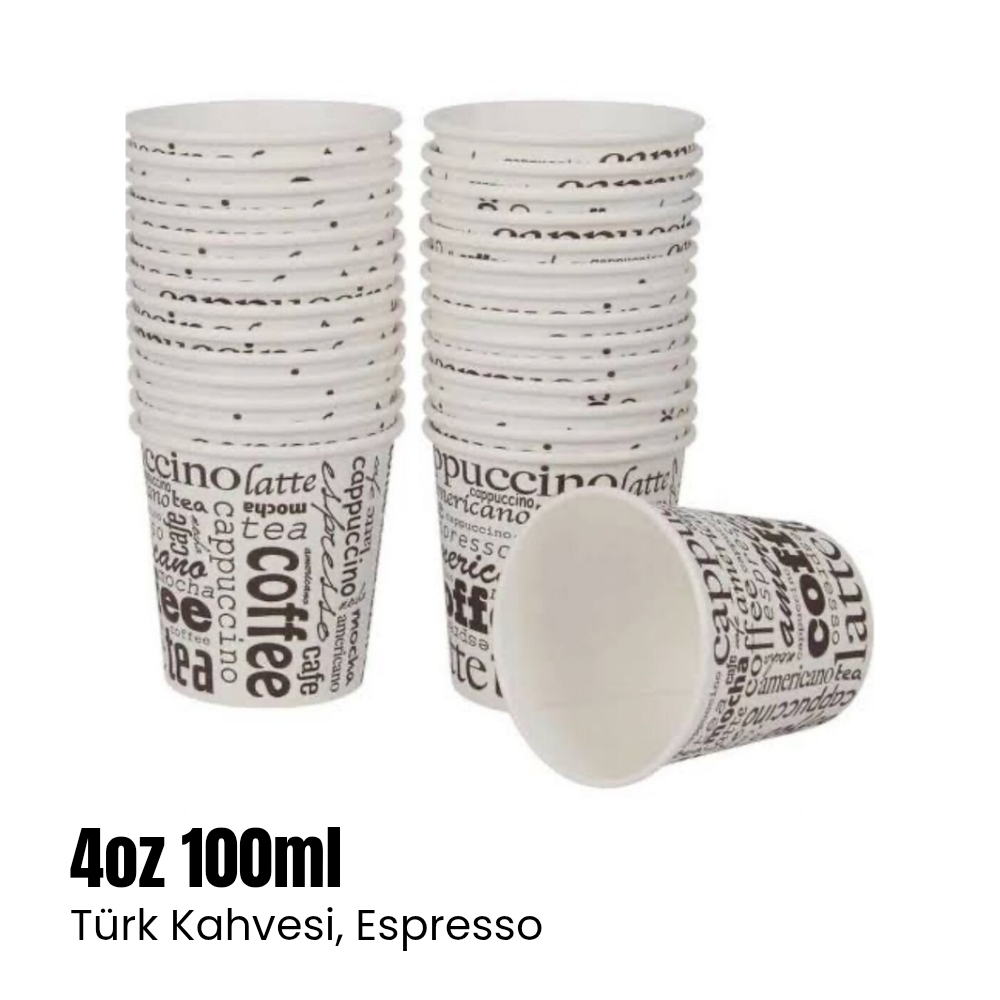Karton Bardak 4oz 100ml Midi - 50'li Paket - Karavan Malzemeleri, Karavan EkipmanlarıBardaklarPromascoKarton Bardak 4oz 100ml Midi - 50'li Paket