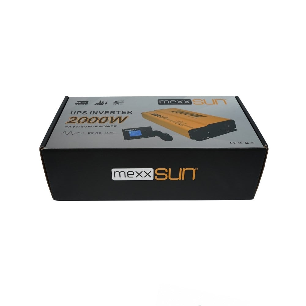 Mexxsun Akü Şarjlı UPS Tam Sinüs Inverter 2000w 12v - 20Ah ( Remote Ekran ) - Karavan Malzemeleri, Karavan EkipmanlarıTam Sinüs InverterlerMexxsunMexxsun Akü Şarjlı UPS Tam Sinüs Inverter 2000w 12v - 20Ah ( Remote Ekran )