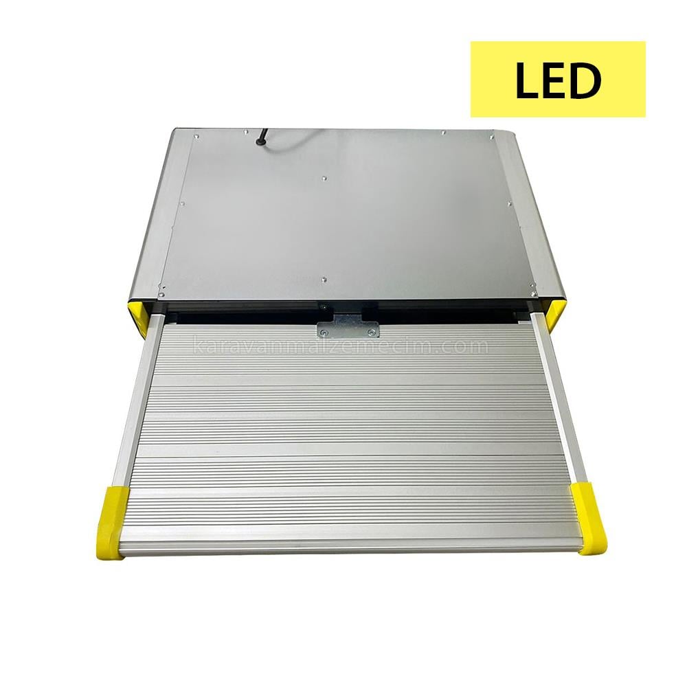 Motokaravan Basamak Kaset Tipi 45cm LED Elektrikli ( Otomatik ) W-45L
