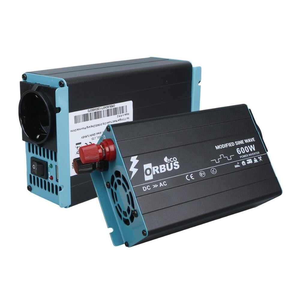 Orbus Modifiye Sinüs Inverter 600w 12v Surge Eco - Karavan Malzemeleri, Karavan EkipmanlarıModifiye Sinüs InverterlerOrbusOrbus Modifiye Sinüs Inverter 600w 12v Surge Eco