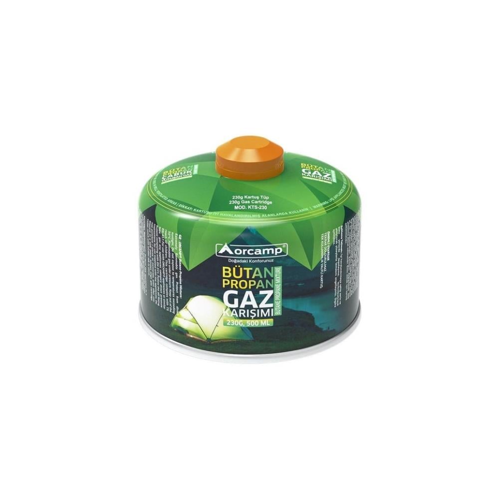 Orcamp KTS-230 Gaz Kartuşu 230g - Karavan Malzemeleri, Karavan EkipmanlarıKamp Ocakları & PürmüzlerOrcampOrcamp KTS-230 Gaz Kartuşu 230g