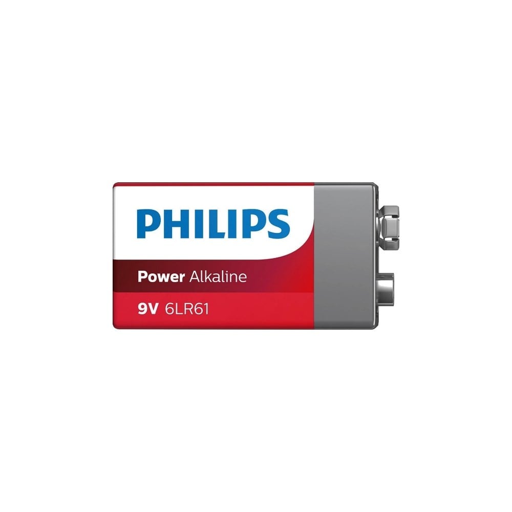 Philips 6LR61-P1B 9 Volt Power Alkalin Pil - Karavan Malzemeleri, Karavan EkipmanlarıEl Feneri & LambalarPhilipsPhilips 6LR61-P1B 9 Volt Power Alkalin Pil