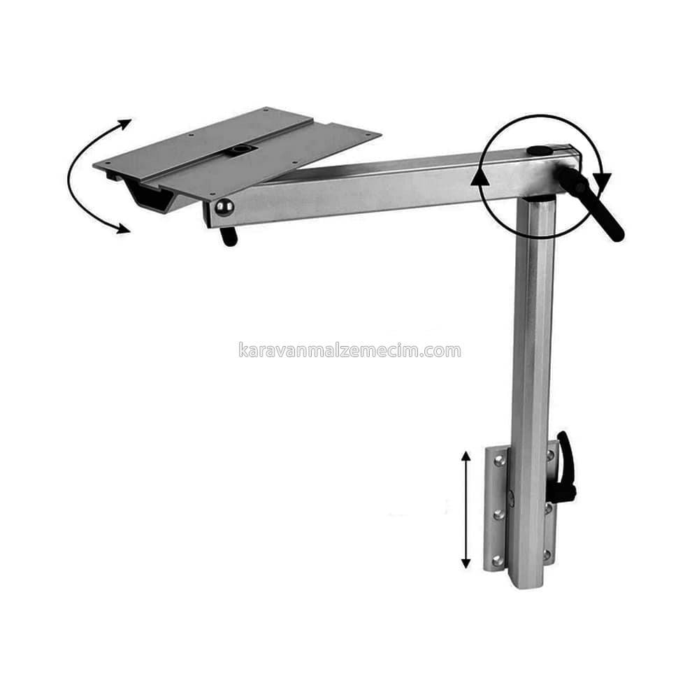 PLM Akordiyon Çok Fonksiyonlu 360° Döner Tip Masa Ayağı