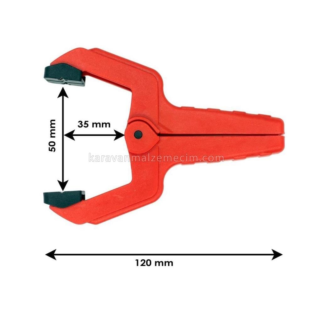 Rox Yaylı İşkence Mengene 50mm Mandal Tip ( 2'li Set )