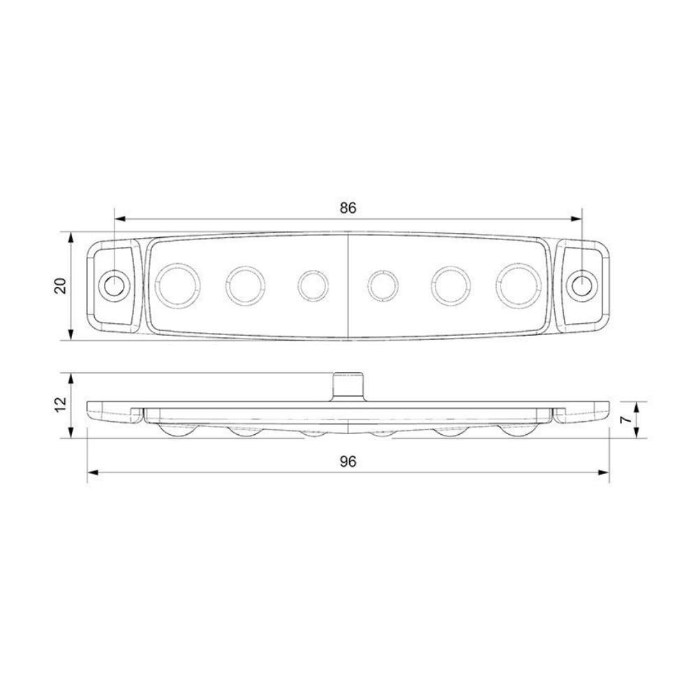 Sanel Led Etek Lambası Parmak Tip Kırmızı - 12v - Karavan Malzemeleri, Karavan EkipmanlarıStop LambalarıSanelSanel Led Etek Lambası Parmak Tip Kırmızı - 12v