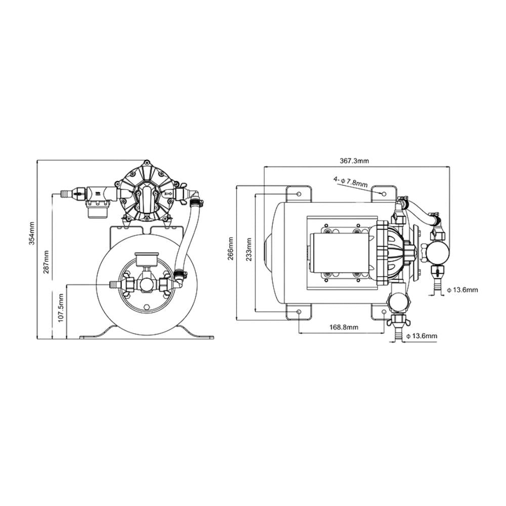 Seaflo Hidrofor + Basınç Tankı Seti 18.9 Lt/Dk 8 Litre Tank - 12v - Karavan Malzemeleri, Karavan EkipmanlarıHidrofor Su PompalarıSeafloSeaflo Hidrofor + Basınç Tankı Seti 18.9 Lt/Dk 8 Litre Tank - 12v