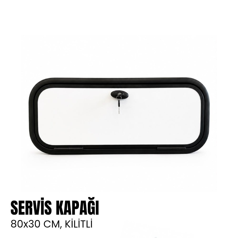 SHUIVAN Bagaj Kapağı Servis Kapısı 80x30 cm (Kilitli) - Beyaz - Karavan Malzemeleri, Karavan EkipmanlarıÇekmece & Dolap KilitleriSHUIVANSHUIVAN Bagaj Kapağı Servis Kapısı 80x30 cm (Kilitli) - Beyaz