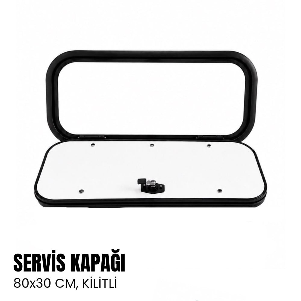 SHUIVAN Bagaj Kapağı Servis Kapısı 80x30 cm (Kilitli) - Beyaz - Karavan Malzemeleri, Karavan EkipmanlarıÇekmece & Dolap KilitleriSHUIVANSHUIVAN Bagaj Kapağı Servis Kapısı 80x30 cm (Kilitli) - Beyaz