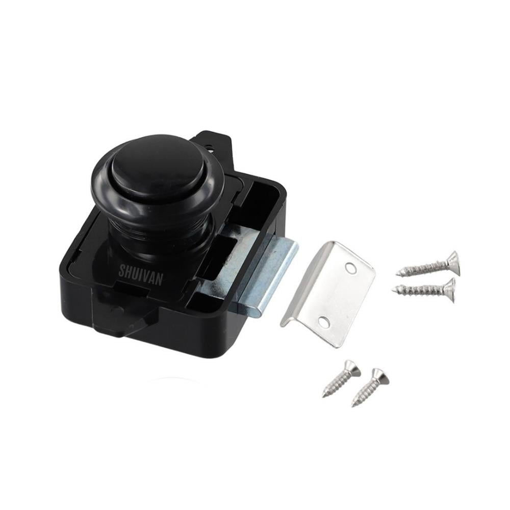 SHUIVAN Basçek Dolap Kilidi Yuvarlak 26mm - Siyah - Karavan Malzemeleri, Karavan EkipmanlarıÇekmece & Dolap KilitleriSHUIVANSHUIVAN Basçek Dolap Kilidi Yuvarlak 26mm - Siyah