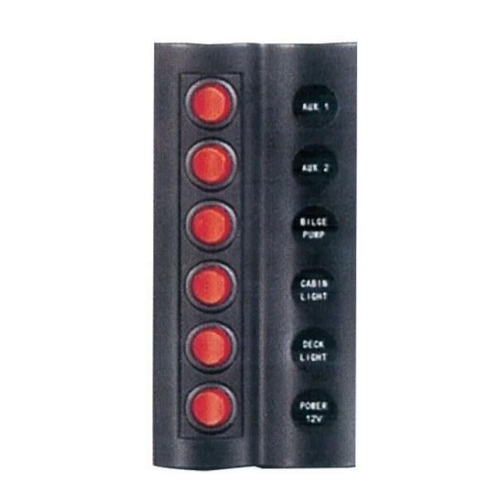 SHUIVAN BFY Switch Panel 6'lı Otomatik Sigorta Paneli - Karavan Malzemeleri, Karavan EkipmanlarıSwitch PanellerBFYSHUIVAN BFY Switch Panel 6'lı Otomatik Sigorta Paneli
