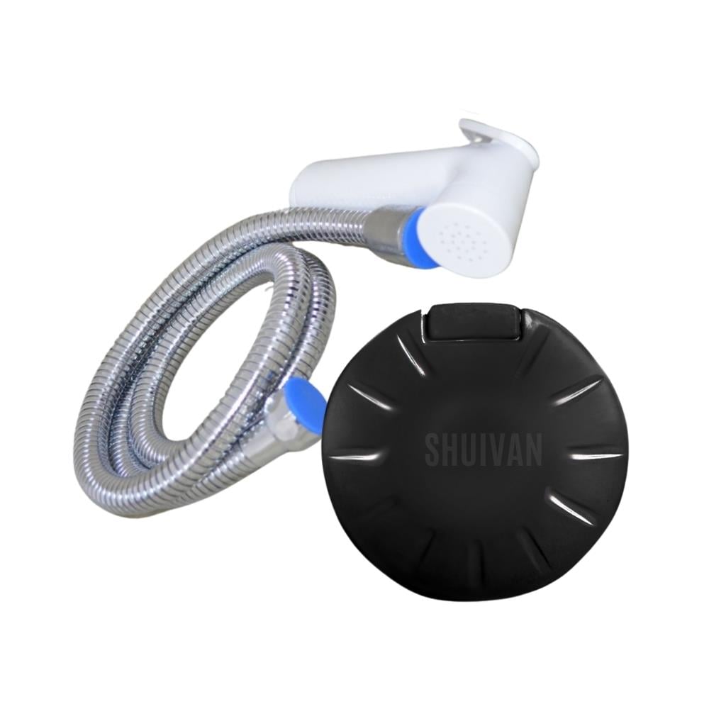 SHUIVAN Dış Duş Seti 1,5m Hortumlu Başlık ve Kapak - Siyah (Eko) - Karavan Malzemeleri, Karavan EkipmanlarıDış DuşlarSHUIVANSHUIVAN Dış Duş Seti 1,5m Hortumlu Başlık ve Kapak - Siyah (Eko)