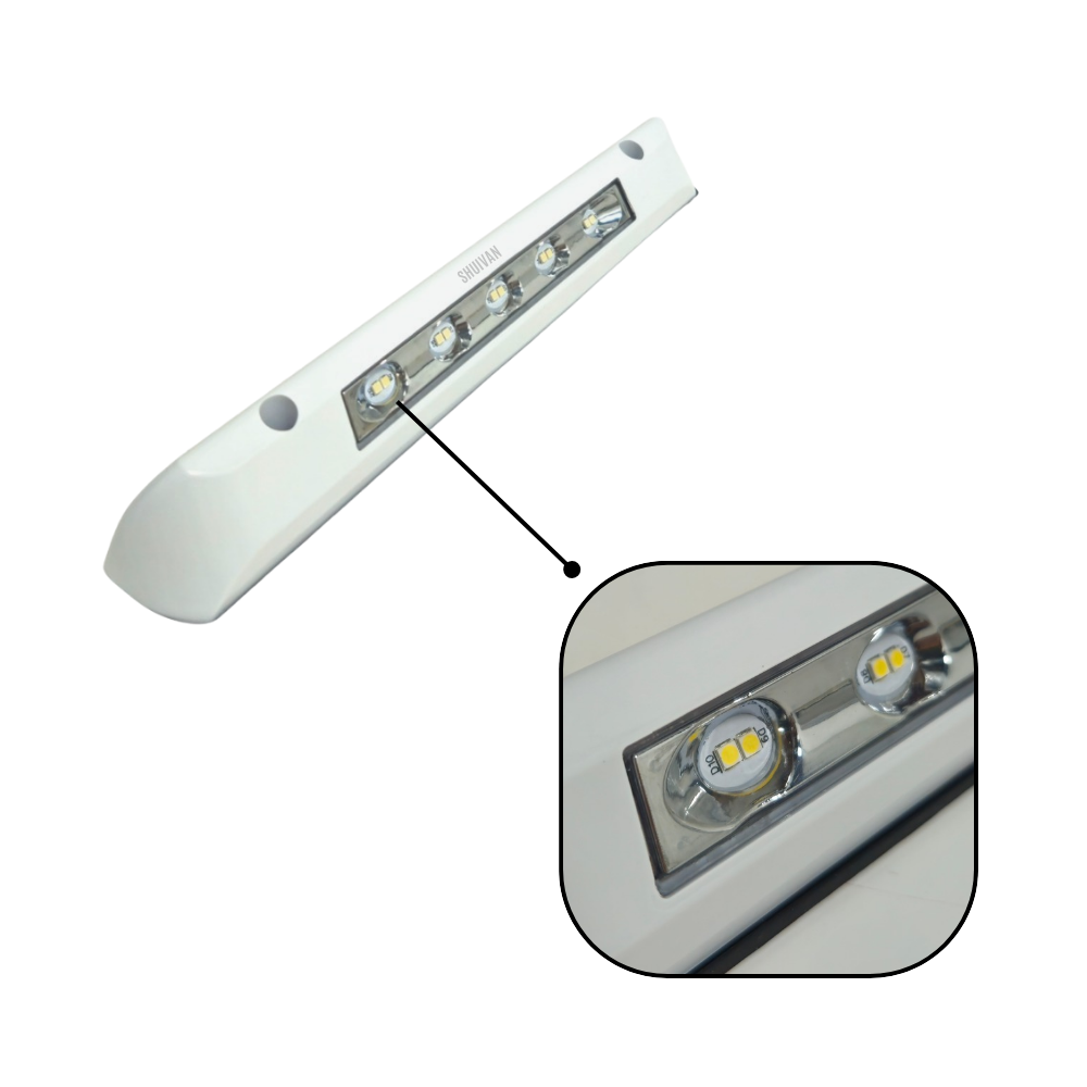 SHUIVAN Dış Led Aydınlatma Açılı Lamba 12v/24v Beyaz Kasa - Beyaz Işık - Karavan Malzemeleri, Karavan EkipmanlarıDış AydınlatmaSHUIVANSHUIVAN Dış Led Aydınlatma Açılı Lamba 12v/24v Beyaz Kasa - Beyaz Işık