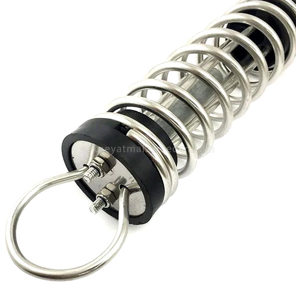 SHUIVAN Halat Esnetme Yayı Takviyeli 70x400mm - Krom - Tekne Yat Aksesuarları, Tekne Yat MaĺzemeleriHalat ve EkipmanlarıSHUIVANSHUIVAN Halat Esnetme Yayı Takviyeli 70x400mm - Krom