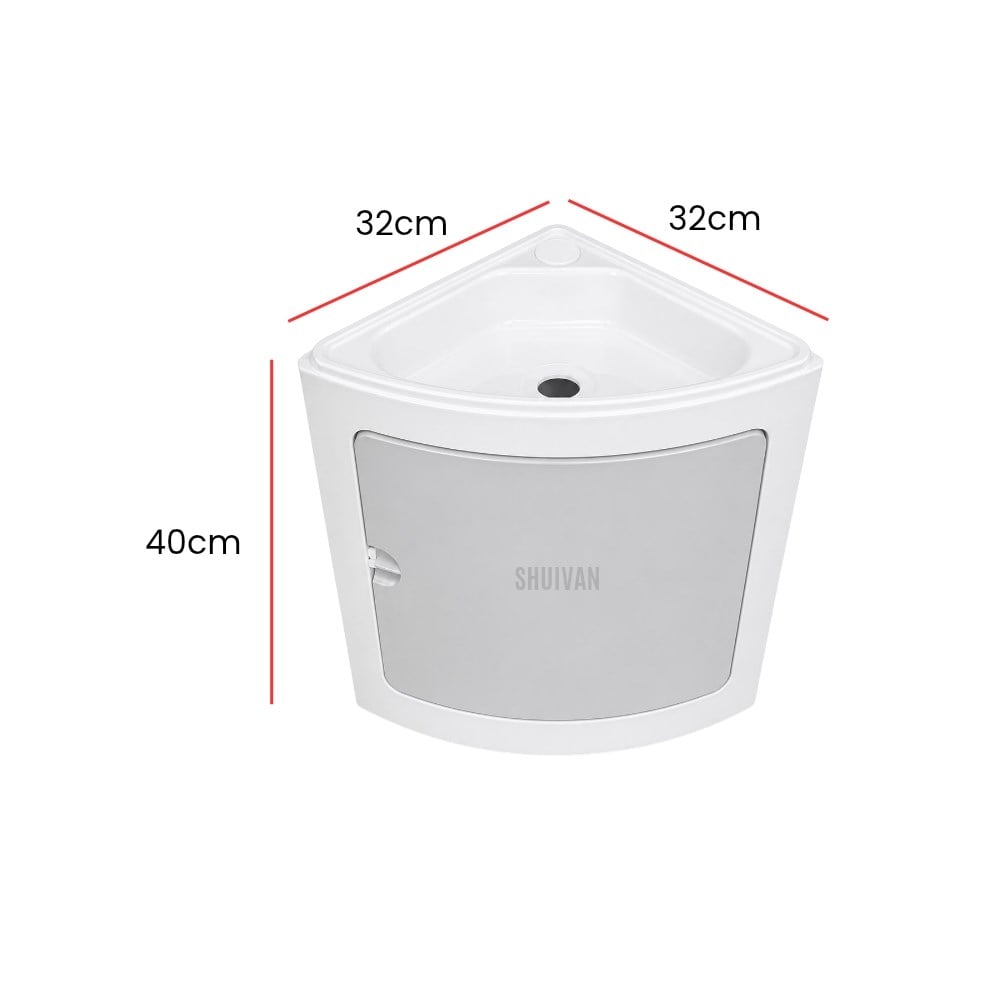SHUIVAN Karavan Banyo Lavabo ve Dolap Seti 32x32x40cm - Karavan Malzemeleri, Karavan EkipmanlarıBanyo KabinleriSHUIVANSHUIVAN Karavan Banyo Lavabo ve Dolap Seti 32x32x40cm