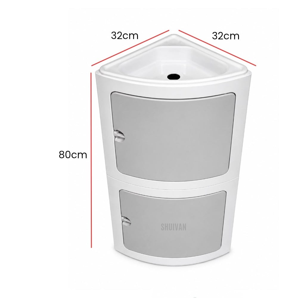 SHUIVAN Karavan Banyo Lavabo ve Dolap Seti 32x32x80cm - Karavan Malzemeleri, Karavan EkipmanlarıBanyo KabinleriSHUIVANSHUIVAN Karavan Banyo Lavabo ve Dolap Seti 32x32x80cm