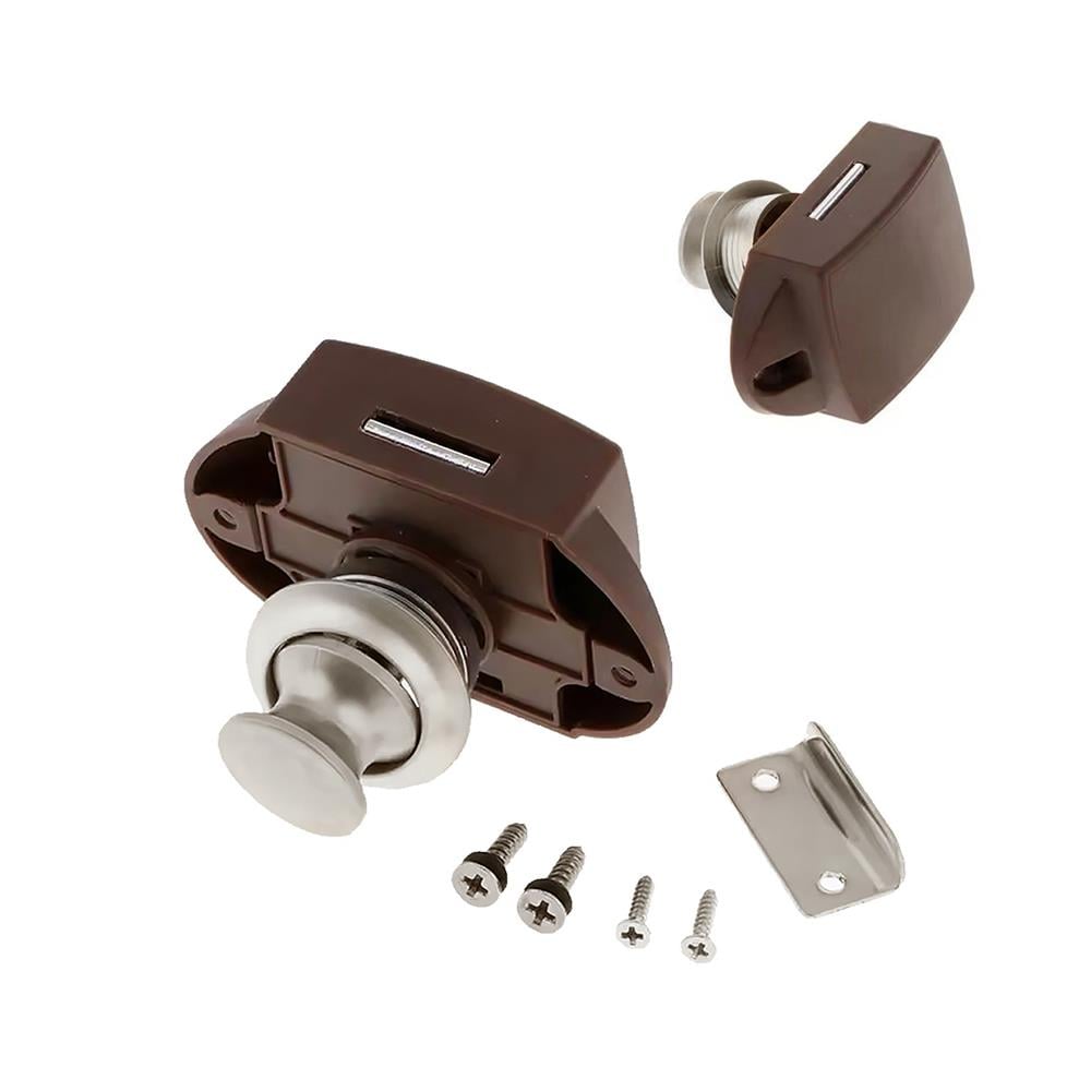 SHUIVAN Karavan Basçek Dolap Kilidi Yuvarlak 26mm - Mat  - Karavan Malzemeleri, Karavan EkipmanlarıÇekmece & Dolap KilitleriSHUIVANSHUIVAN Karavan Basçek Dolap Kilidi Yuvarlak 26mm - Mat 