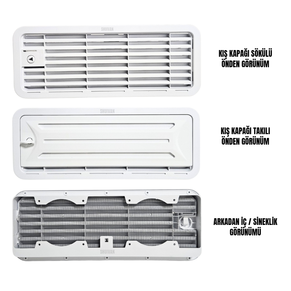 SHUIVAN Karavan Buzdolabı Havalandırma Menfezi Kış Kapaklı 48x18,5cm - Karavan Malzemeleri, Karavan EkipmanlarıMenfezlerSHUIVANSHUIVAN Buzdolabı Havalandırma Menfezi Kış Kapaklı 48x18,5cm
