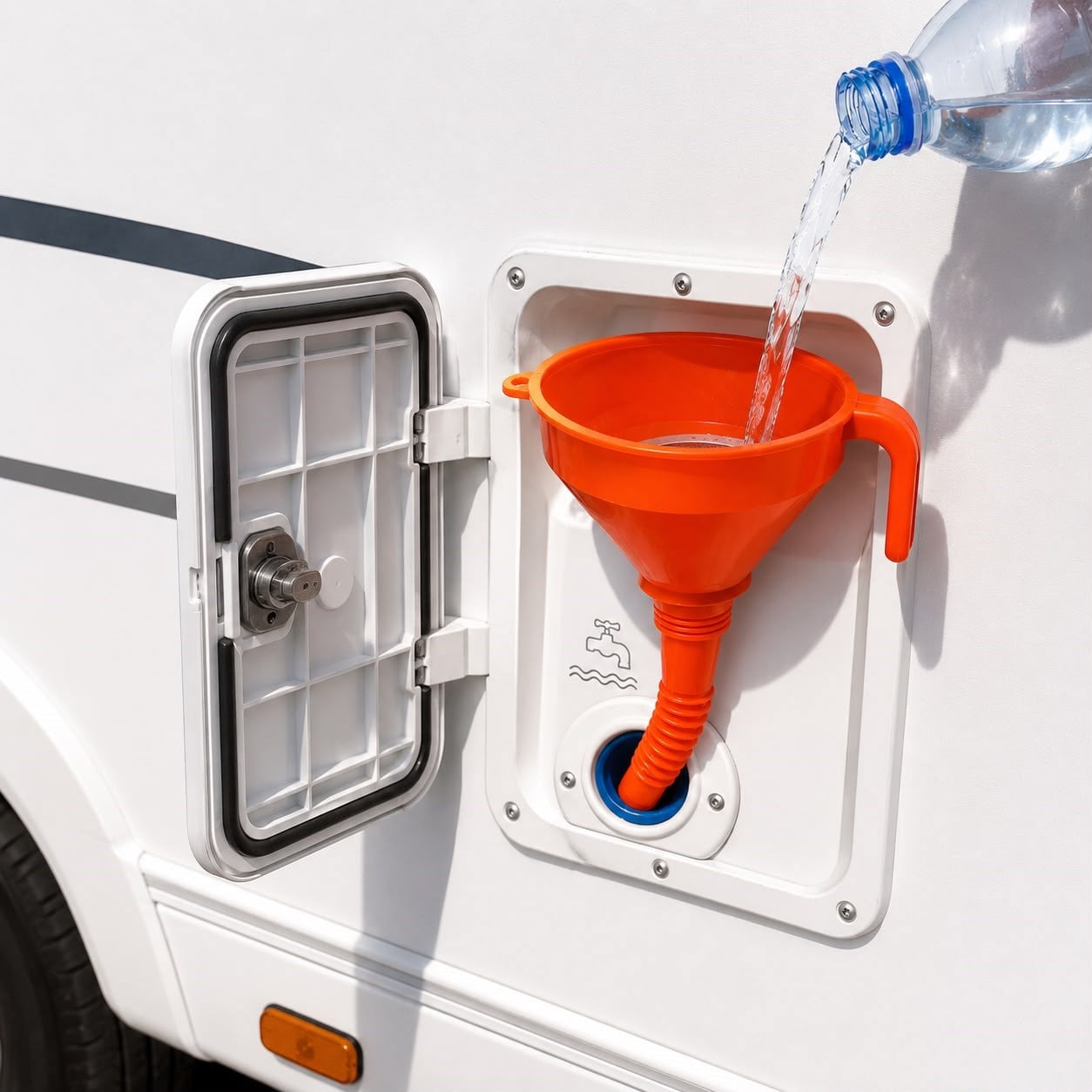 SHUIVAN Karavan Su Dolum İçin Doldurma Hunisi Süzgeçli - 2.2 Litre - Karavan Malzemeleri, Karavan EkipmanlarıSu Dolum GirişleriSHUIVANSHUIVAN Karavan Su Dolum İçin Doldurma Hunisi Süzgeçli - 2.2 Litre