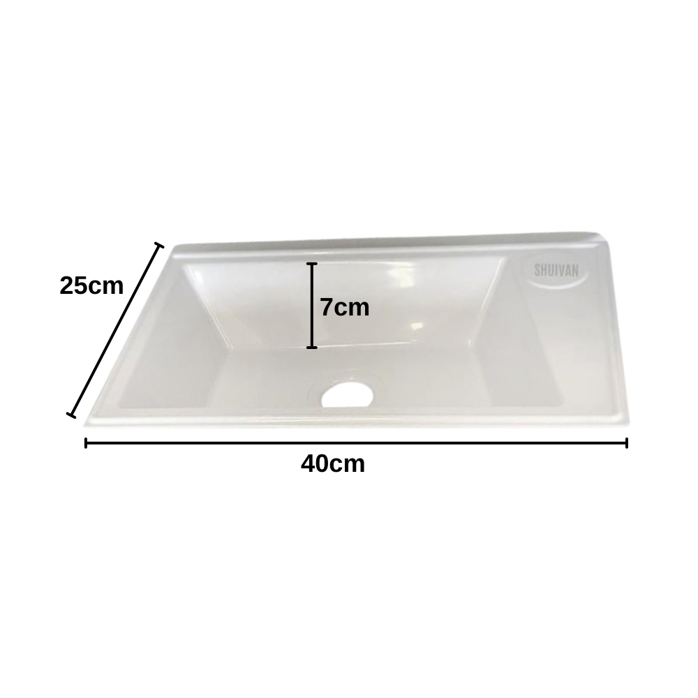 SHUIVAN Karavan & Tekne Evye Lavabo 40x25cm - Plastik - Karavan Malzemeleri, Karavan EkipmanlarıLavabolar & EvyelerSHUIVANSHUIVAN Karavan & Tekne Evye Lavabo 40x25cm - Plastik