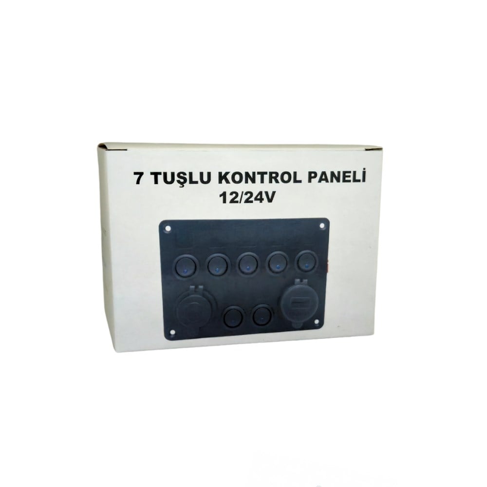 SHUIVAN Switch Panel 7'li USB QC 3.0 PD 12v Kombine Sigorta Paneli - Karavan Malzemeleri, Karavan EkipmanlarıSwitch PanellerSHUIVANSHUIVAN Switch Panel 7'li USB QC 3.0 PD 12v Kombine Sigorta Paneli