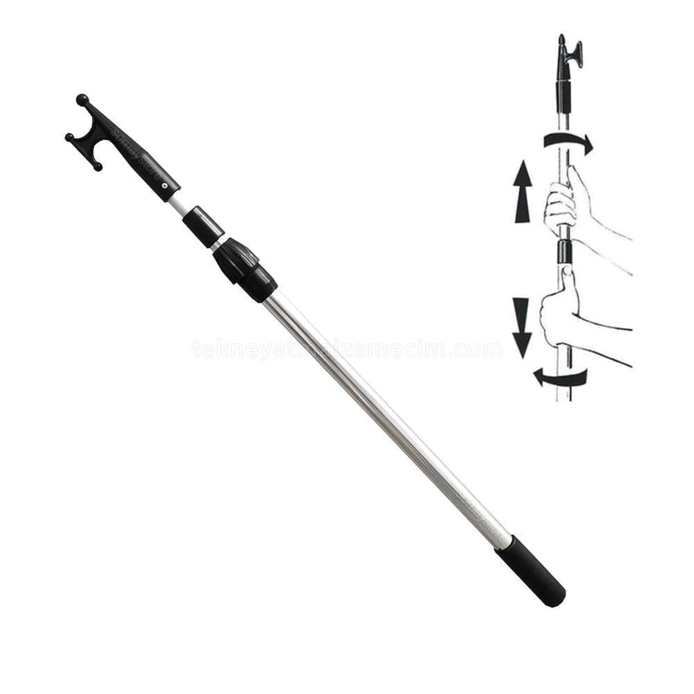 SHUIVAN Teleskobik Gönder Kancası Kakıç 140-250cm - Siyah - Tekne Yat Aksesuarları, Tekne Yat MalzemeleriKakıçlarSHUIVANSHUIVAN Teleskobik Gönder Kancası Kakıç 140-250cm - Siyah