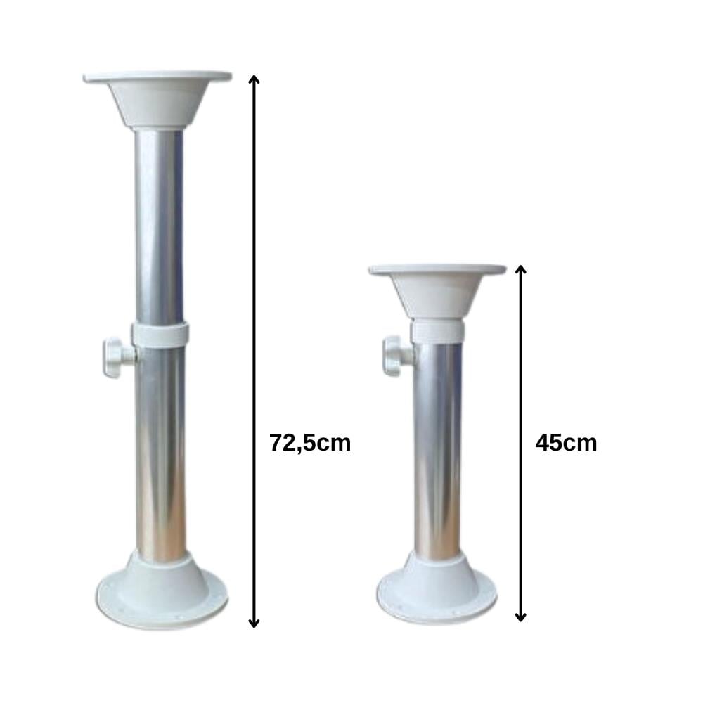 SHUIVAN Teleskobik Masa Ayağı 2 Kademe 45-72,5cm - Beyaz - Karavan Malzemeleri, Karavan EkipmanlarıMasa AyaklarıSHUIVANSHUIVAN Teleskobik Masa Ayağı 2 Kademe 45-72,5cm - Beyaz