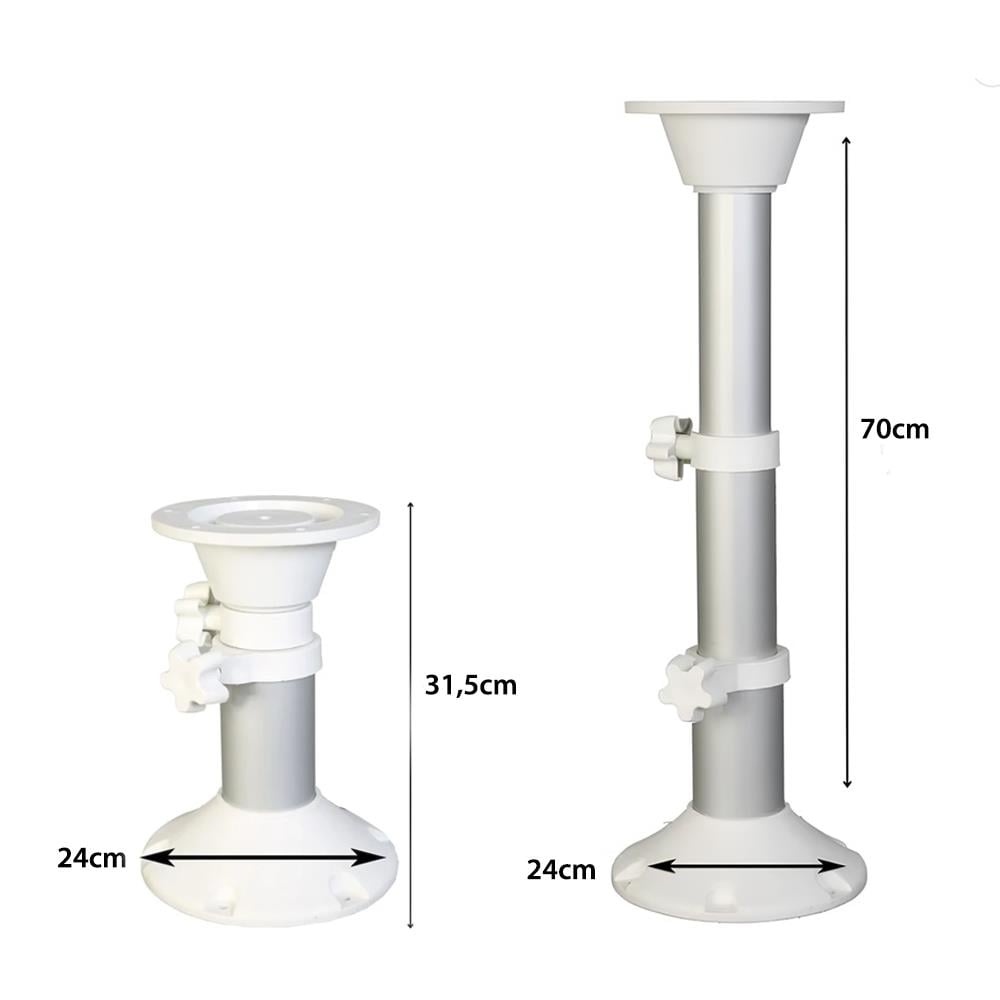 SHUIVAN Teleskobik Masa Ayağı 3 Kademe 31,5-70cm - Beyaz - Karavan Malzemeleri, Karavan EkipmanlarıMasa AyaklarıSHUIVANSHUIVAN Teleskobik Masa Ayağı 3 Kademe 31,5-70cm - Beyaz